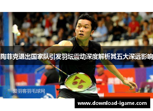 陶菲克退出国家队引发羽坛震动深度解析其五大深远影响